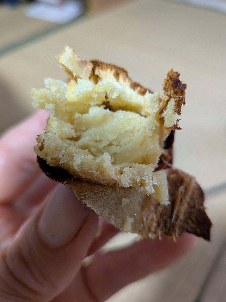 収穫1ヶ月以上・そのまま焼いた芋